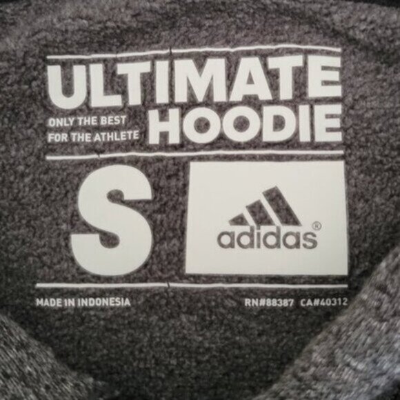 adidas Ultimate Gray Hoodie Climawarm Women's Small - Picture 4 of 10